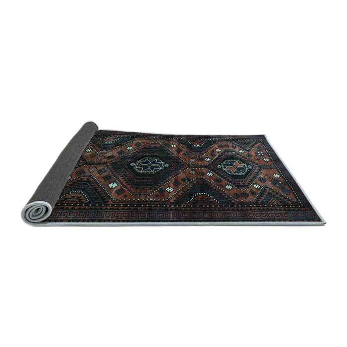 Sideview of Persian Light Blue Traditional Rug, tr1411lblu