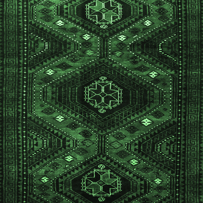 Machine Washable Persian Emerald Green Traditional Area Rugs, wshtr1411emgrn