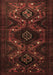 Machine Washable Persian Brown Traditional Rug, wshtr1411brn