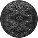 Square Persian Gray Traditional Rug, tr1411gry