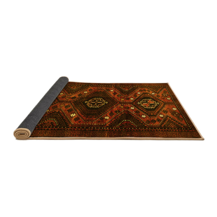 Sideview of Persian Yellow Traditional Rug, tr1411yw