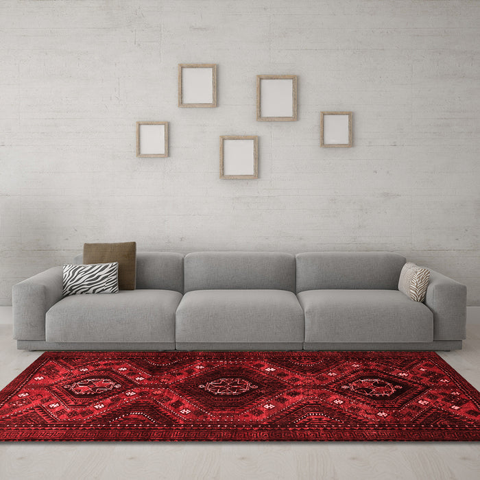 Traditional Red Washable Rugs