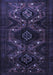 Machine Washable Persian Blue Traditional Rug, wshtr1411blu