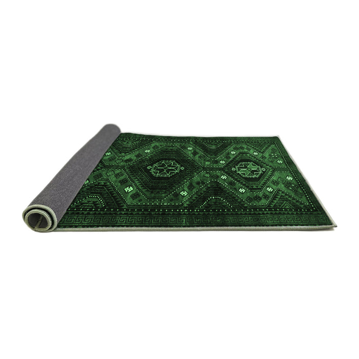 Sideview of Persian Emerald Green Traditional Rug, tr1411emgrn