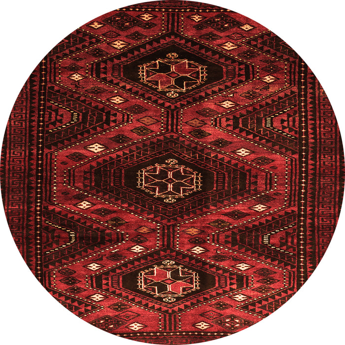 Square Persian Orange Traditional Rug, tr1411org