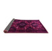 Sideview of Persian Pink Traditional Rug, tr1411pnk