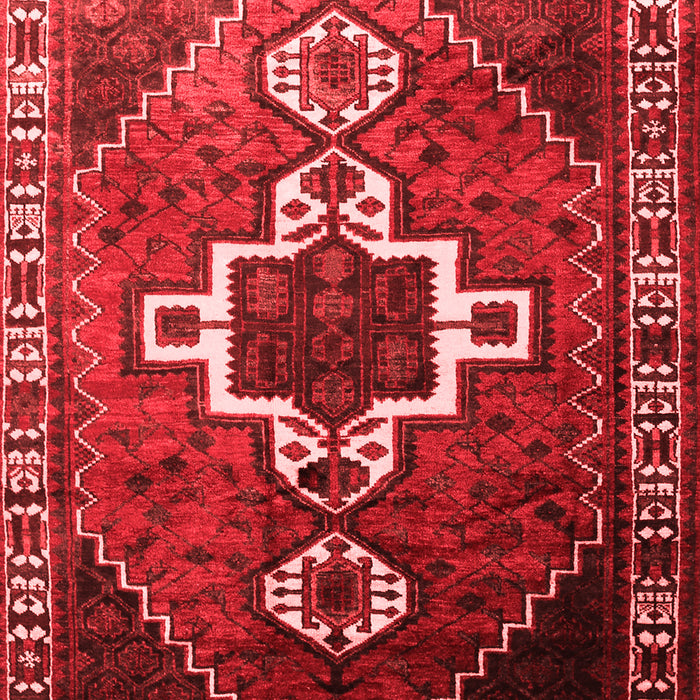Machine Washable Persian Red Traditional Rug, wshtr1412red