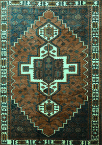 Persian Turquoise Traditional Rug, tr1412turq