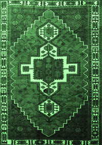 Persian Emerald Green Traditional Rug, tr1412emgrn