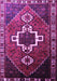 Machine Washable Persian Purple Traditional Area Rugs, wshtr1412pur