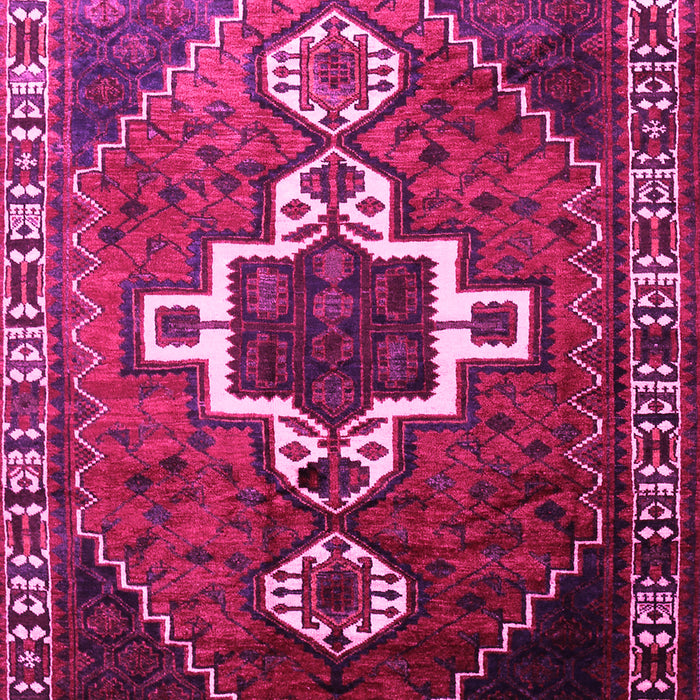 Machine Washable Persian Pink Traditional Rug, wshtr1412pnk