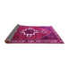 Sideview of Persian Pink Traditional Rug, tr1412pnk