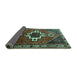 Sideview of Persian Turquoise Traditional Rug, tr1412turq