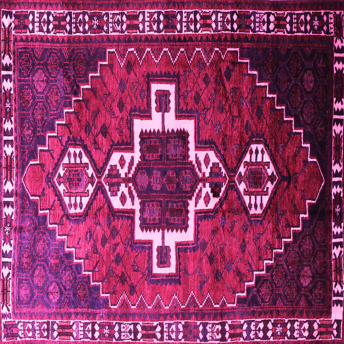 Square Persian Pink Traditional Rug, tr1412pnk