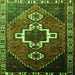 Serging Thickness of Persian Green Traditional Rug, tr1412grn