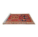 Sideview of Machine Washable Traditional Light Copper Gold Rug, wshtr1413