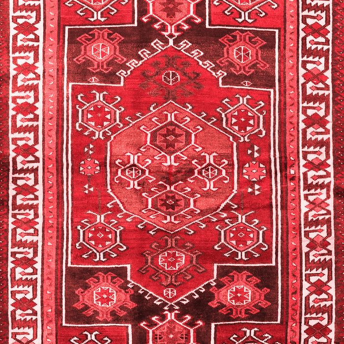 Machine Washable Persian Red Traditional Rug, wshtr1413red