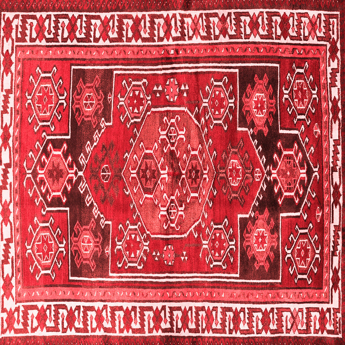 Machine Washable Persian Red Traditional Rug, wshtr1413red