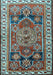 Machine Washable Persian Light Blue Traditional Rug, wshtr1413lblu