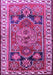 Machine Washable Persian Purple Traditional Area Rugs, wshtr1413pur