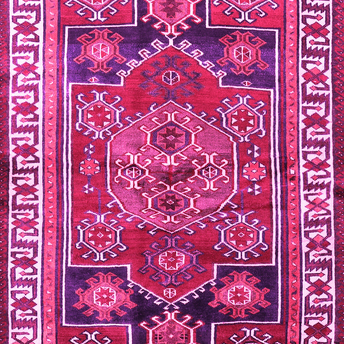 Machine Washable Persian Pink Traditional Rug, wshtr1413pnk