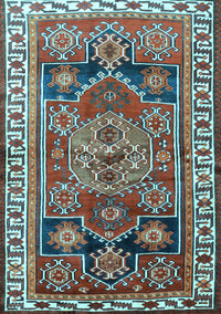 Persian Light Blue Traditional Rug, tr1413lblu