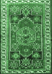 Persian Emerald Green Traditional Rug, tr1413emgrn