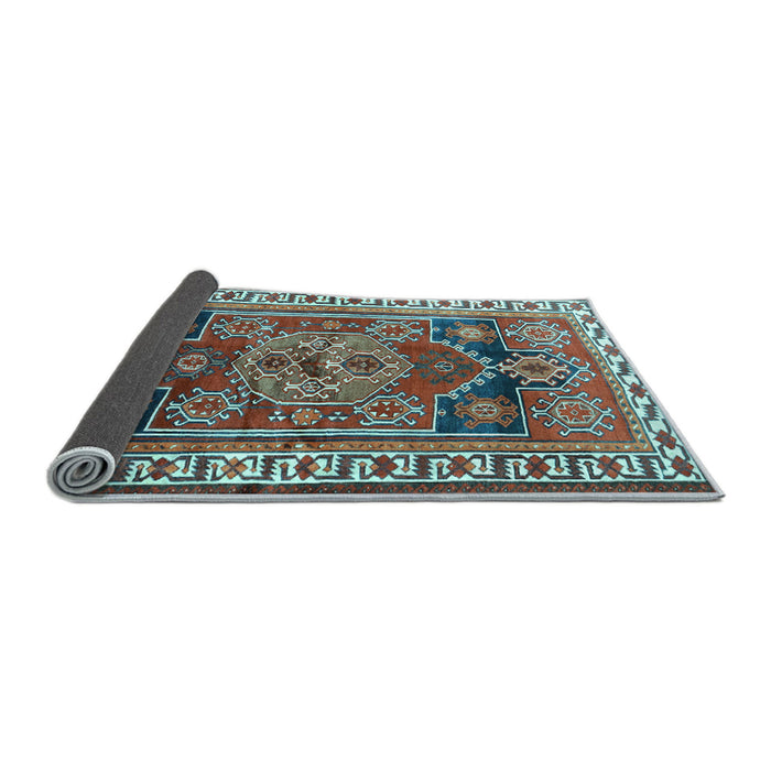 Sideview of Persian Light Blue Traditional Rug, tr1413lblu