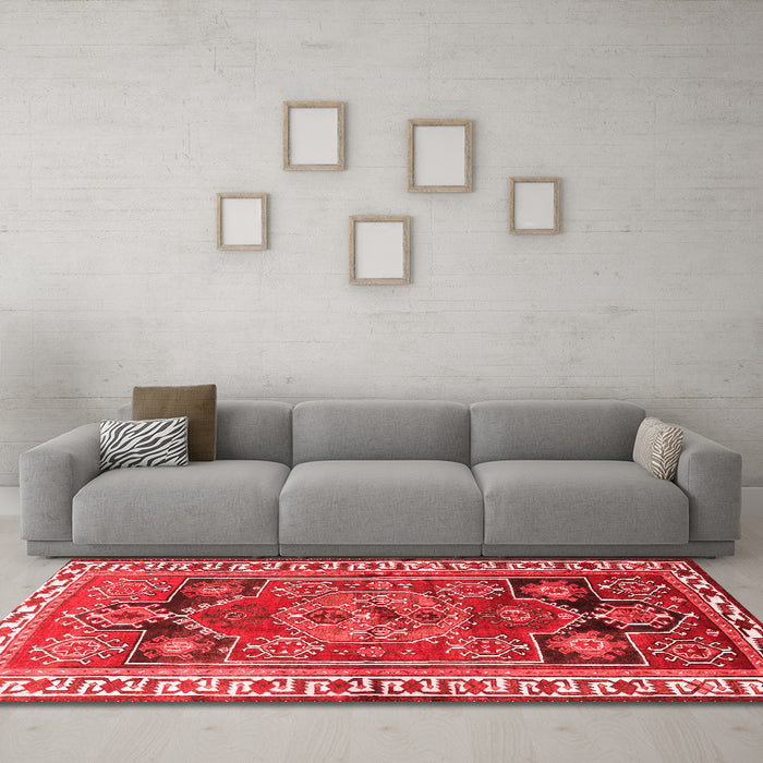 Traditional Red Washable Rugs