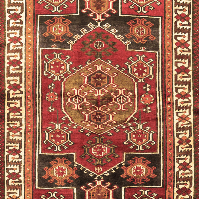 Machine Washable Persian Brown Traditional Rug, wshtr1413brn