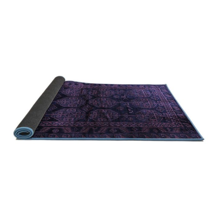 Sideview of Persian Blue Traditional Rug, tr1414blu