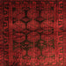 Serging Thickness of Persian Orange Traditional Rug, tr1414org