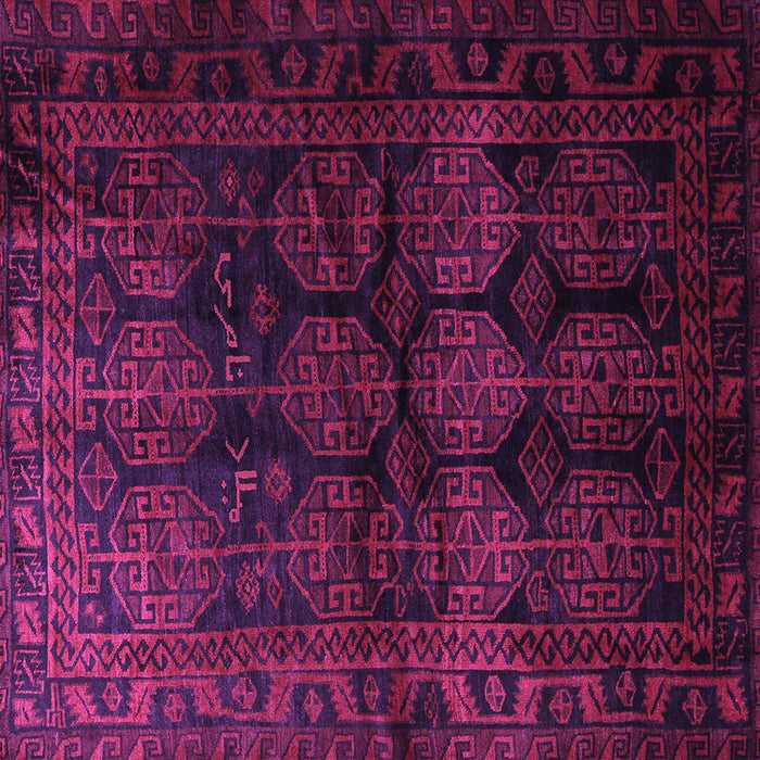 Square Persian Purple Traditional Rug, tr1414pur