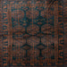 Square Persian Light Blue Traditional Rug, tr1414lblu