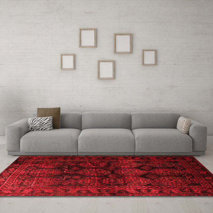 Traditional Red Washable Rugs