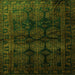 Serging Thickness of Persian Green Traditional Rug, tr1414grn