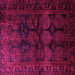 Square Persian Pink Traditional Rug, tr1414pnk