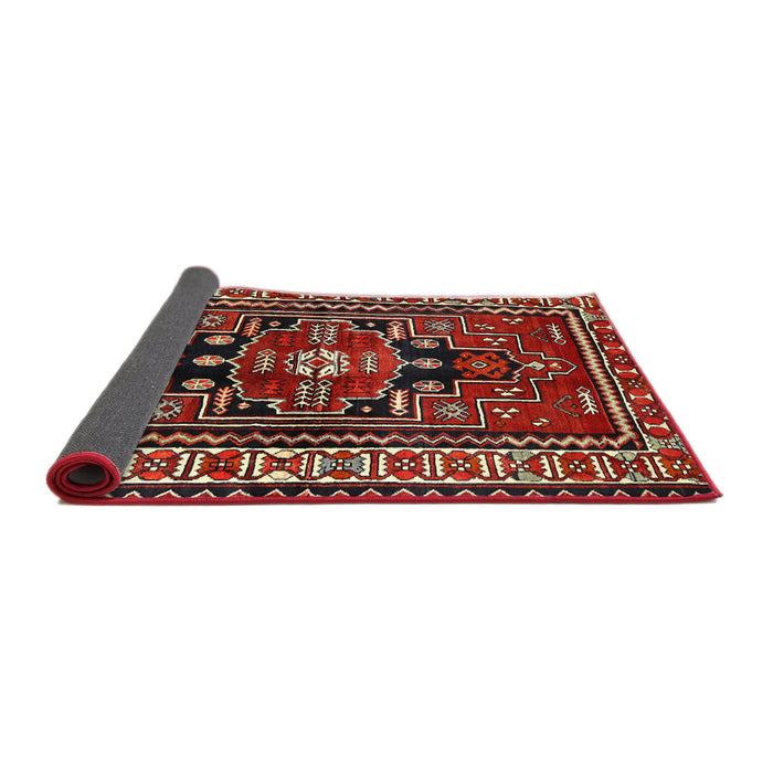 Sideview of Traditional Dark Almond Brown Persian Rug, tr1415