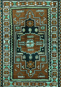 Persian Turquoise Traditional Rug, tr1415turq