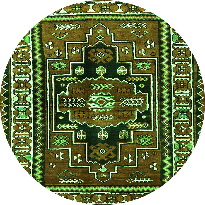 Machine Washable Persian Green Traditional Area Rugs, wshtr1415grn
