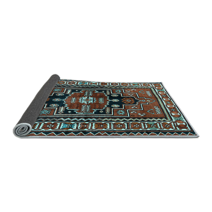 Sideview of Persian Light Blue Traditional Rug, tr1415lblu