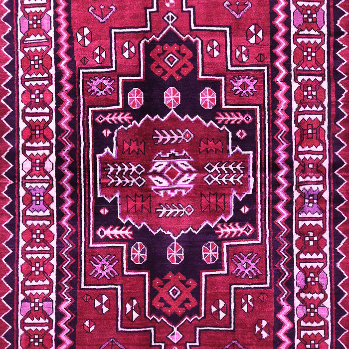 Machine Washable Persian Pink Traditional Rug, wshtr1415pnk
