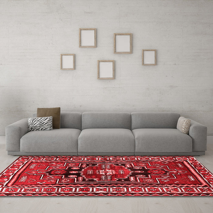 Traditional Red Washable Rugs