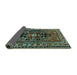 Sideview of Persian Turquoise Traditional Rug, tr1415turq