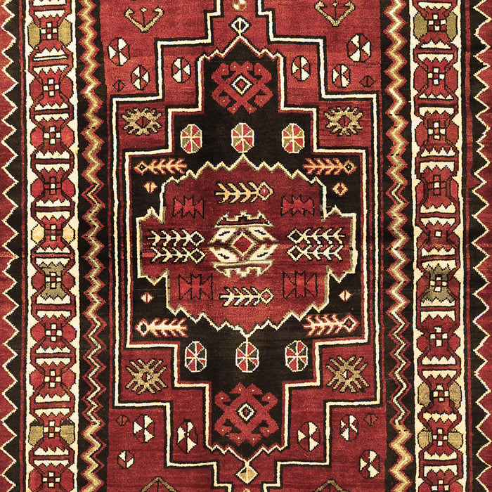 Machine Washable Persian Brown Traditional Rug, wshtr1415brn
