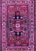 Machine Washable Persian Purple Traditional Area Rugs, wshtr1415pur