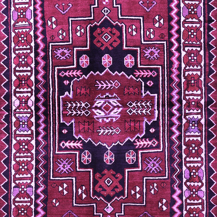 Machine Washable Persian Purple Traditional Area Rugs, wshtr1415pur