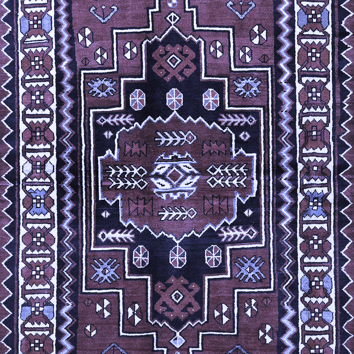 Machine Washable Persian Blue Traditional Rug, wshtr1415blu