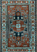 Machine Washable Persian Light Blue Traditional Rug, wshtr1415lblu