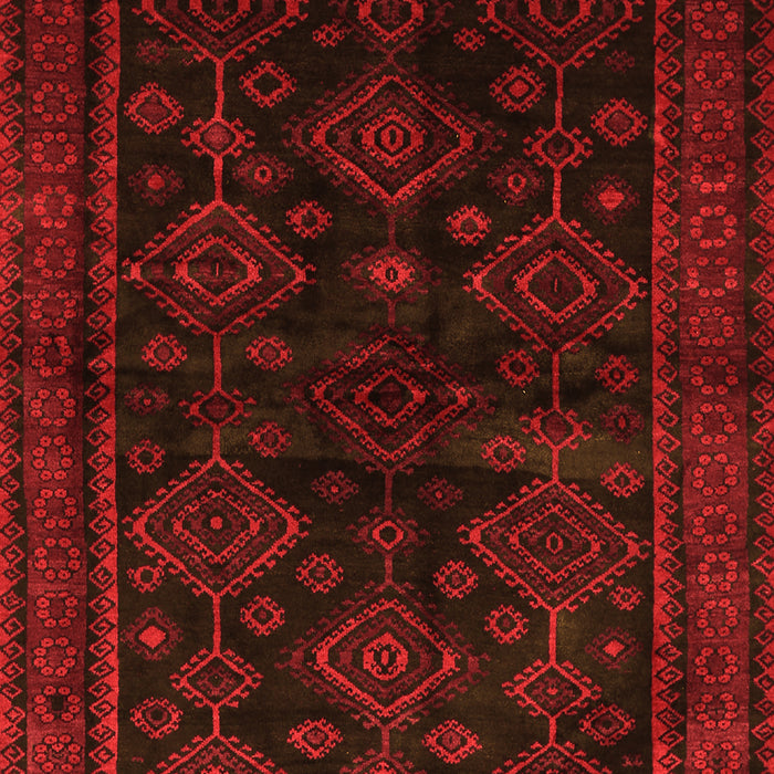 Serging Thickness of Machine Washable Persian Orange Traditional Area Rugs, wshtr1416org